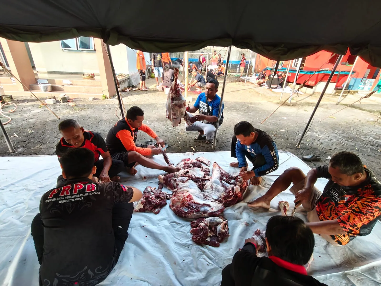 FRPB Kudus Gelar Qurban Iduladha, Jadi Wadah Eratkan Silaturahmi Antar Relawan Kebencanaan