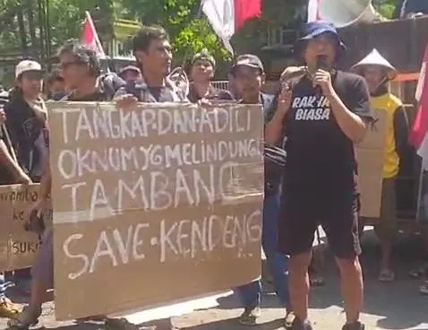 Tuntut Keadilan di Kendeng, Massa Desak Polresta Pati Tindak Tegas Oknum Pelindung Tambang
