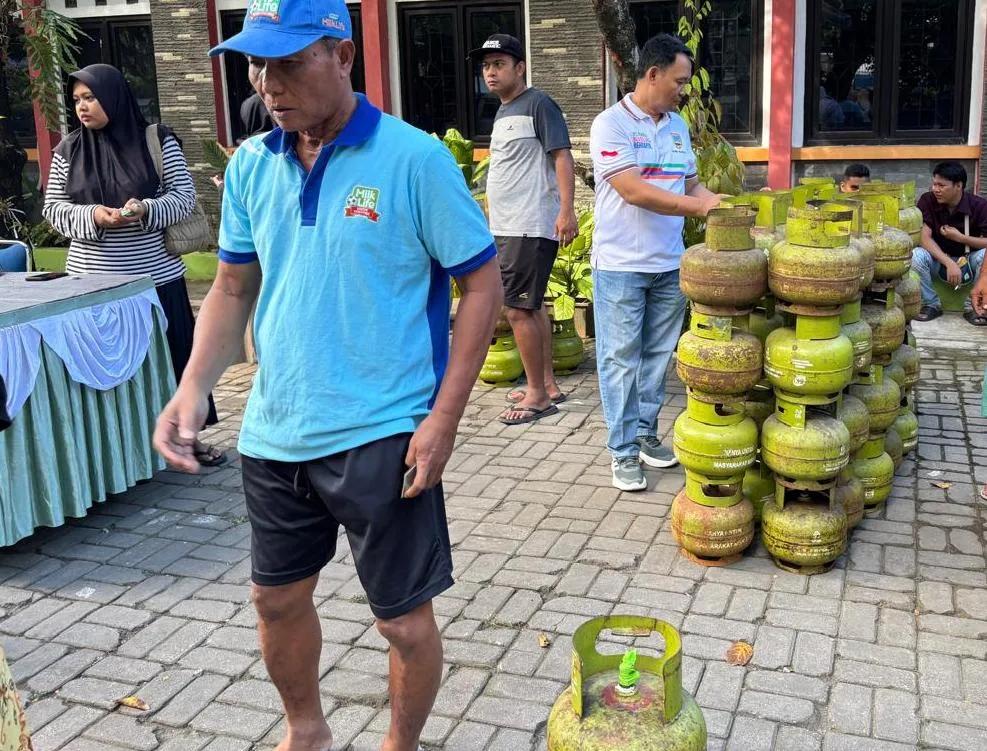 Beras hingga LPG 3 Kg Dijual Murah, Ratusan Warga Kudus Serbu Gerakan Pangan Murah