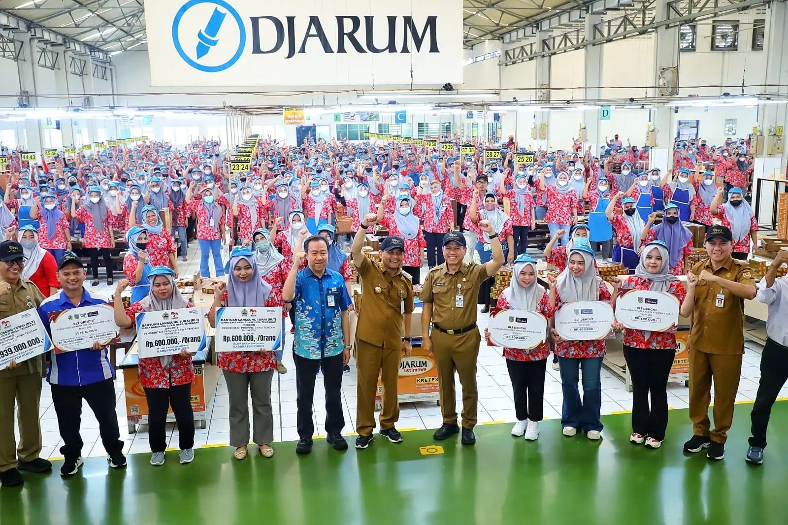 Pemkab Kudus dan Pemprov Jateng Salurkan BLT DBHCHT 2026 Senilai Rp45 Miliar Lebih Kepada Buruh Rokok