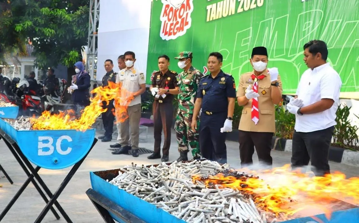 Pemusnahan 8,9 Juta Batang Rokok Ilegal di Kudus Gunakan Metode Crushing untuk RDF