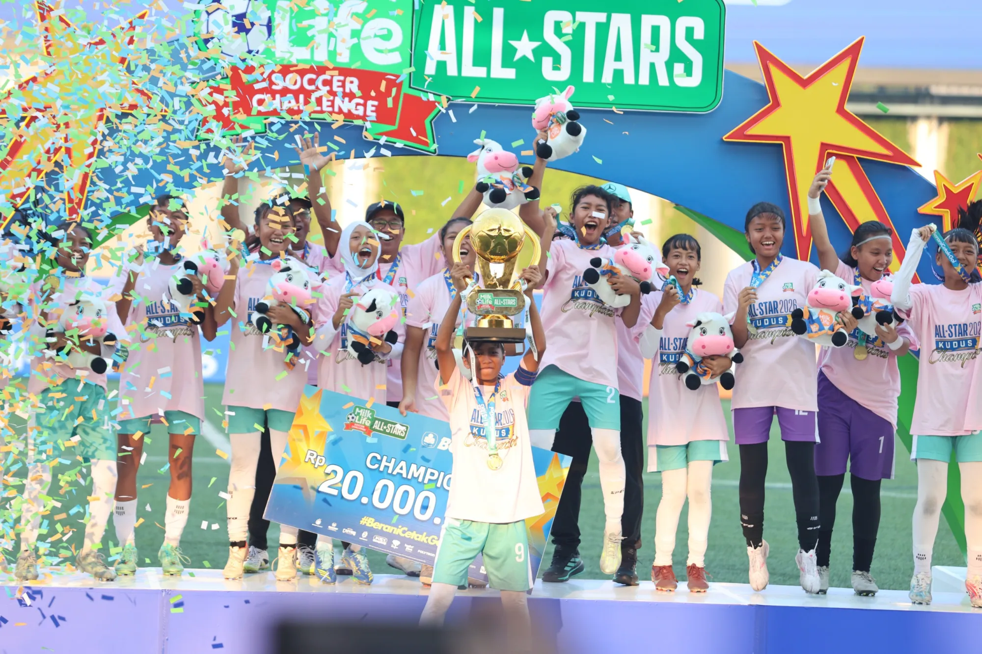 Lewat Drama Adu Penalti, All-Stars Kudus Pertahankan Gelar Juara MilkLife Soccer Challenge