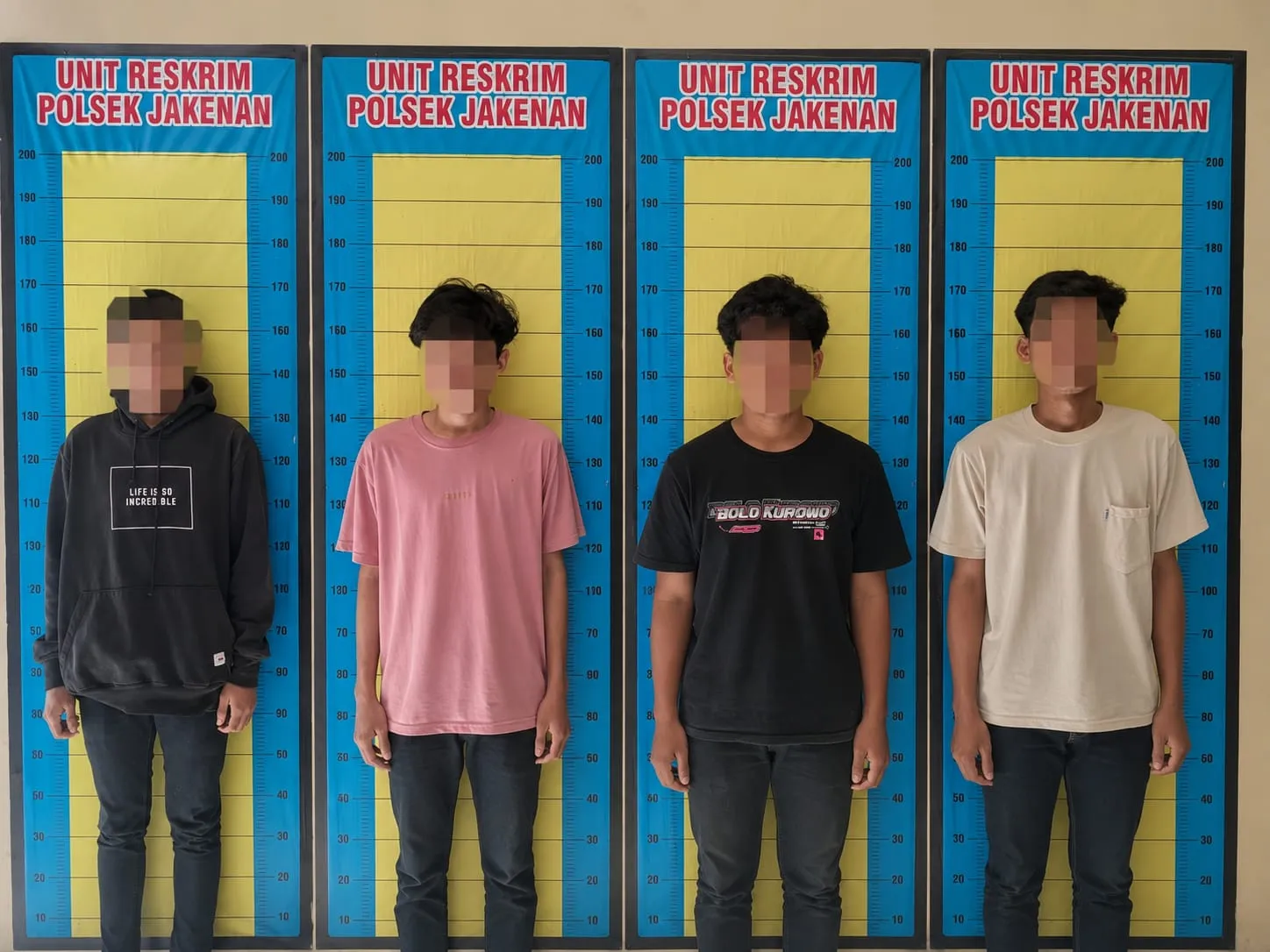 Empat Perusak Warung Kopi di Jakenan Diamankan, Polisi Sita Pedang 70 Sentimeter