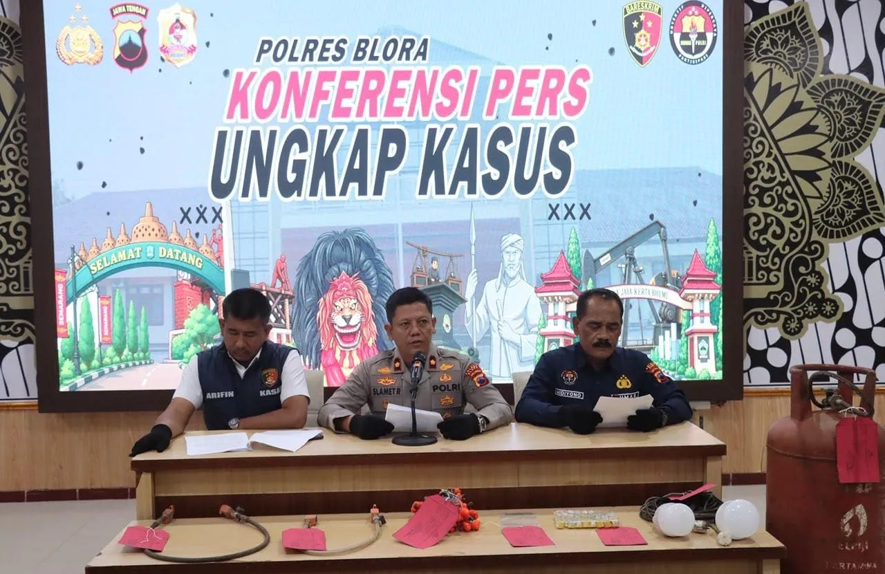 Bongkar Pengoplosan Gas Subsidi, Polres Blora Amankan Pelaku
