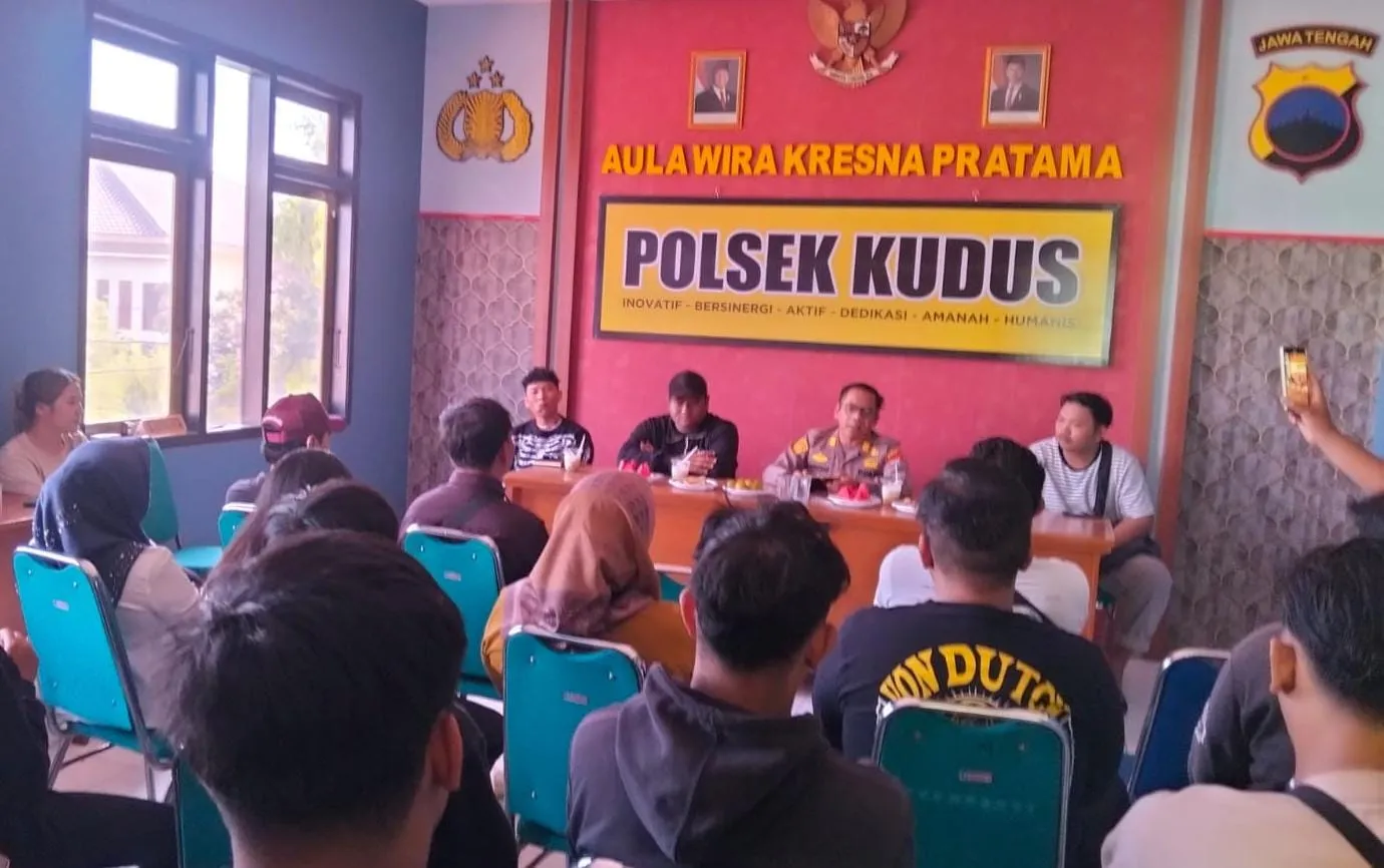 Polsek Kudus Kawal Street Coffee, Tegaskan Larangan Miras hingga Perbuatan Asusila