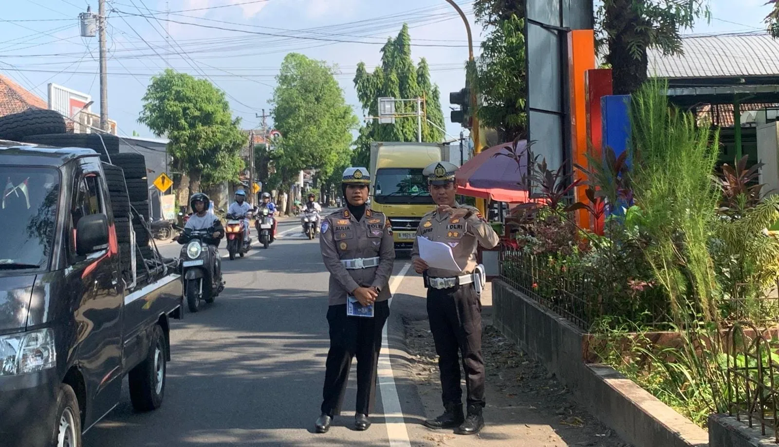 Pasang Papan Imbauan dan Lampu High Mast, Satlantas Kudus Amankan 4 Titik Black Spot