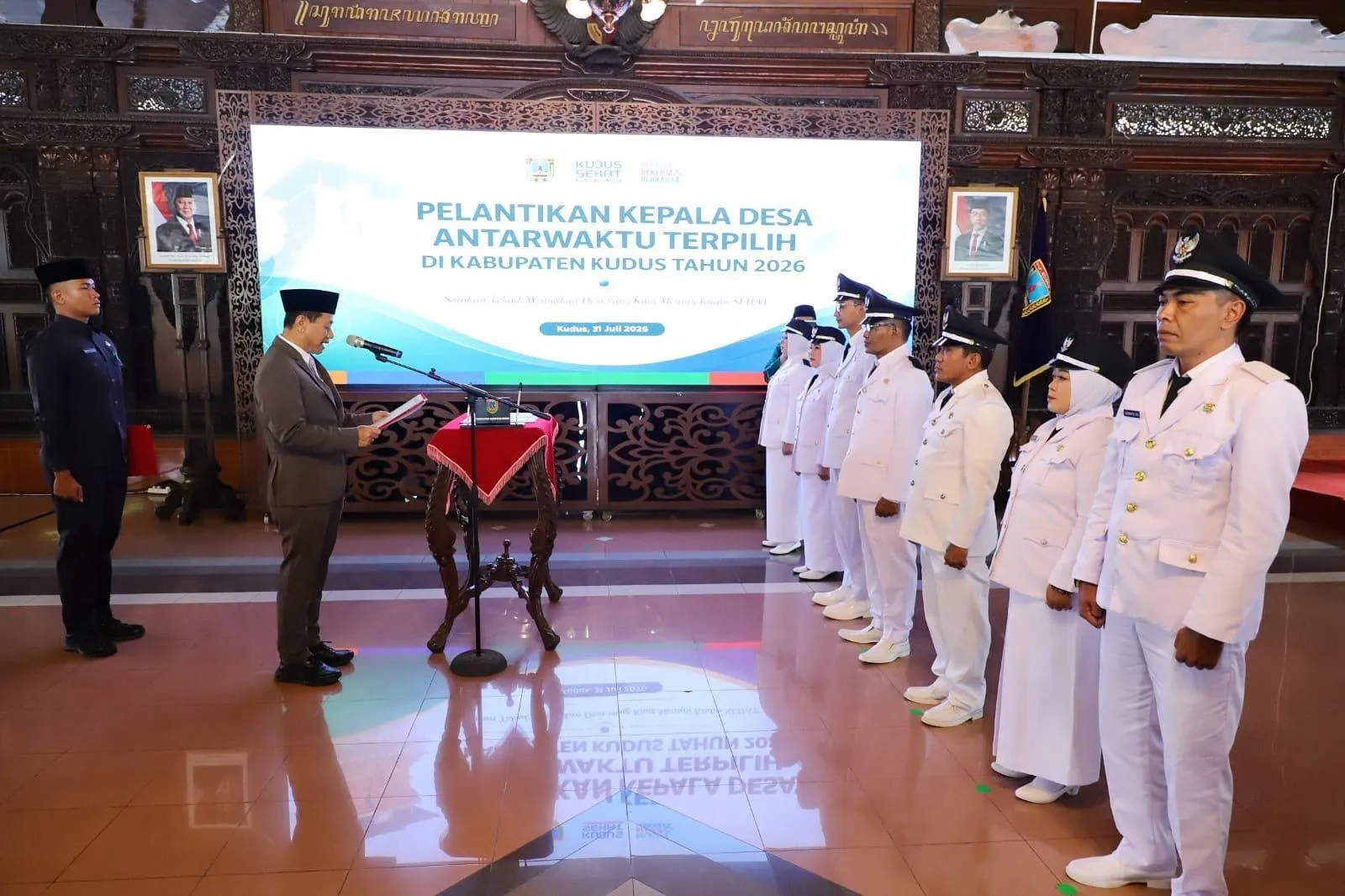 Lantik 7 Kades PAW Baru, Bupati Kudus: Gas Pol Melayani Masyarakat