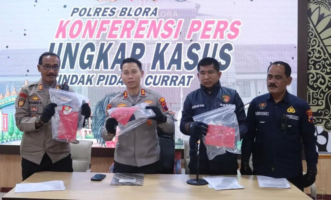 Unit Reskrim Polsek Jiken bersama Tim URC Polres Blora Cokok Residivis Spesialis Pembobol Rumah di Jiken