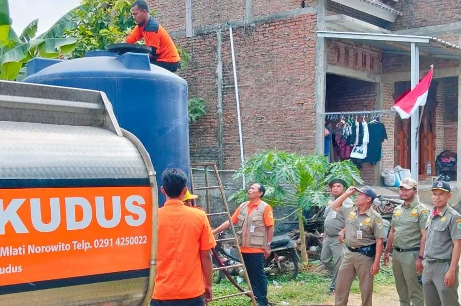 Kekeringan Meluas, BPBD Kudus Catat Tambahan Desa yang Butuh Air Bersih