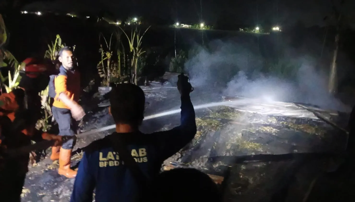 Diduga Korsleting Listrik, Kandang Kambing di Jekulo Kudus Ludes Terbakar