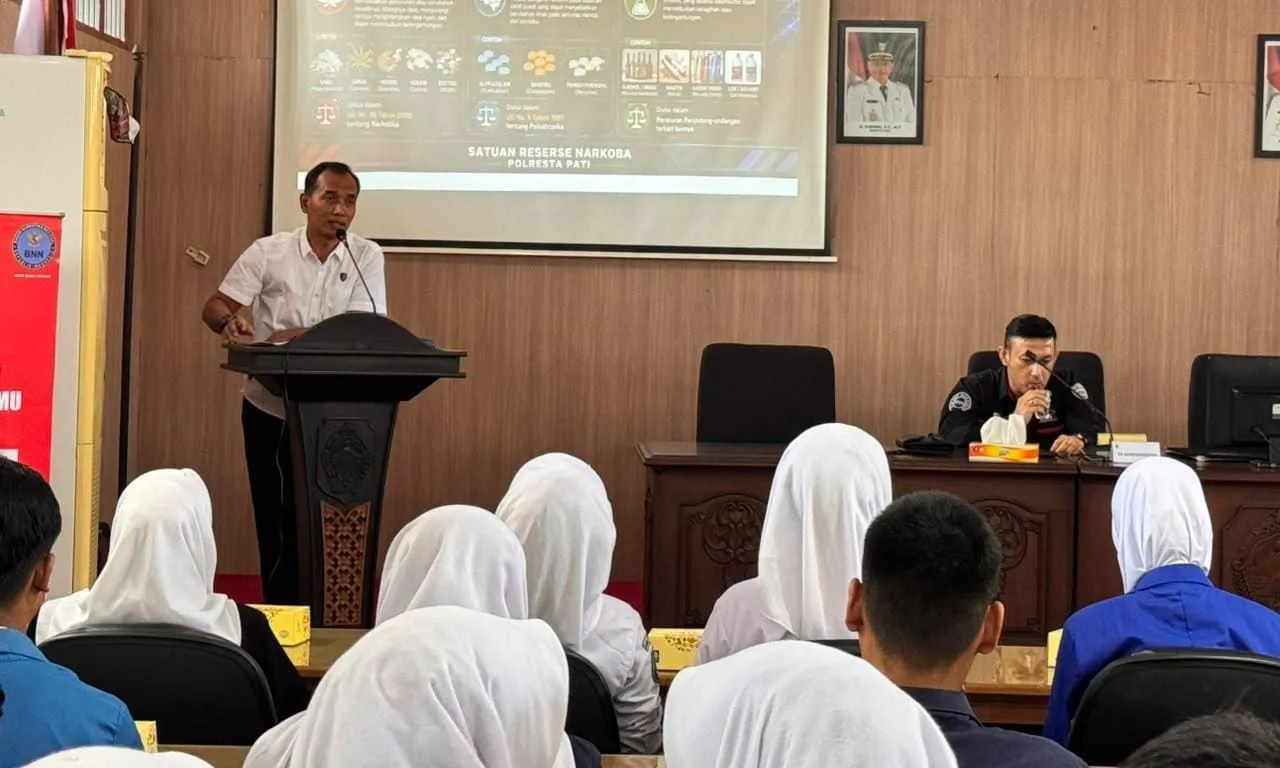 Cegah Narkoba Masuk Sekolah, Polisi Pati Edukasi 54 Pelajar