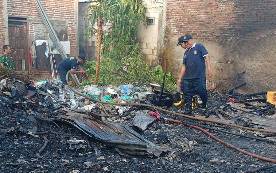 Gudang Rosok di Tambaharjo Pati Terbakar, Kerugian Ditaksir Rp20 Juta