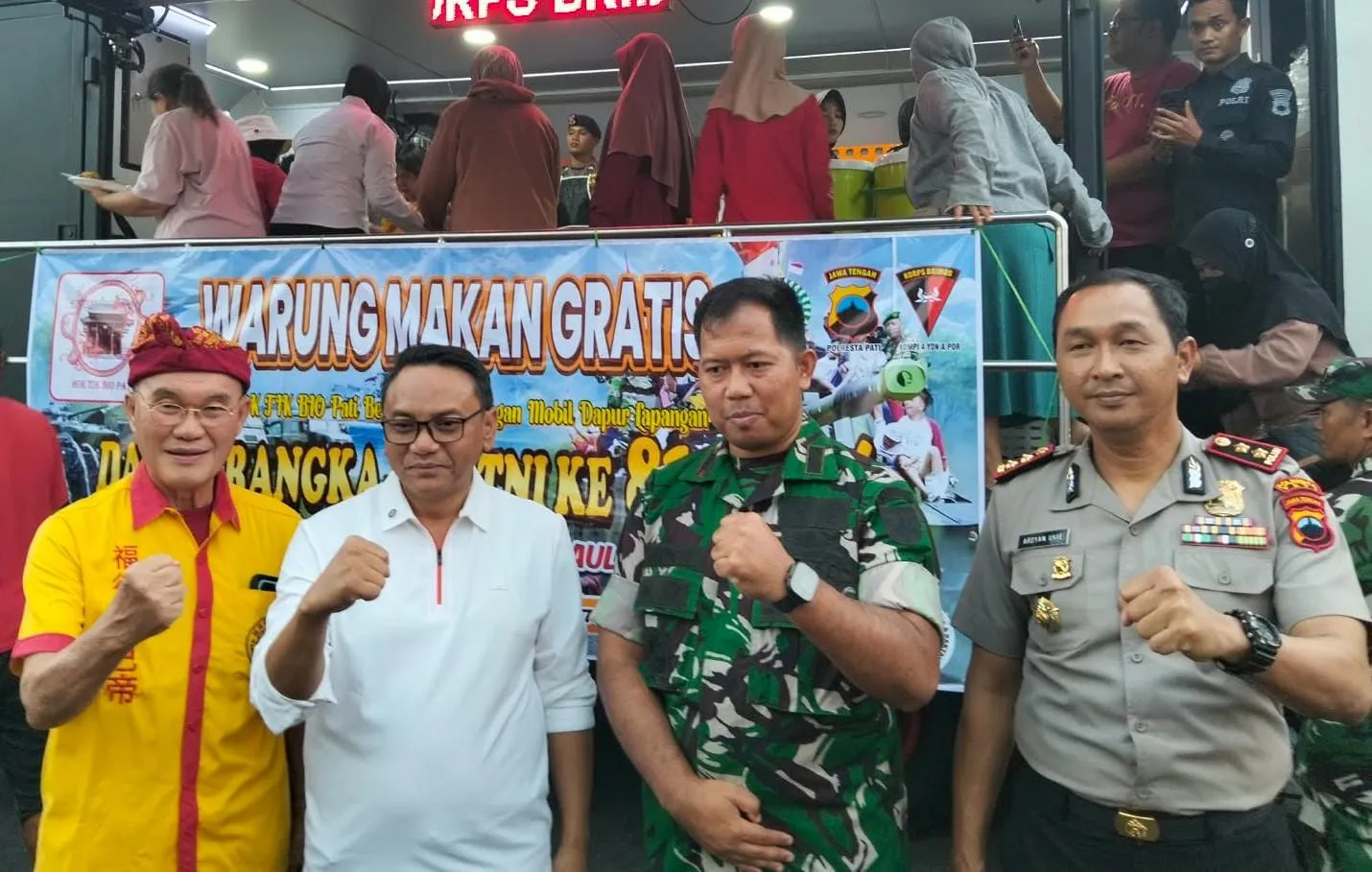 Bukan Sekadar Seremoni, HUT TNI di Pati Dirayakan dengan 1.500 Porsi Makanan Gratis