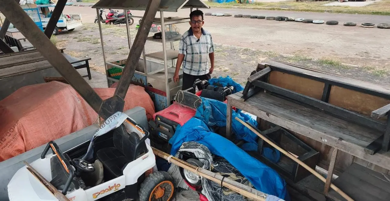 Kembangjoyo Pati Disatroni Maling, Mainan Sewaan Rp8,9 Juta Raib Saat Lokasi Gelap