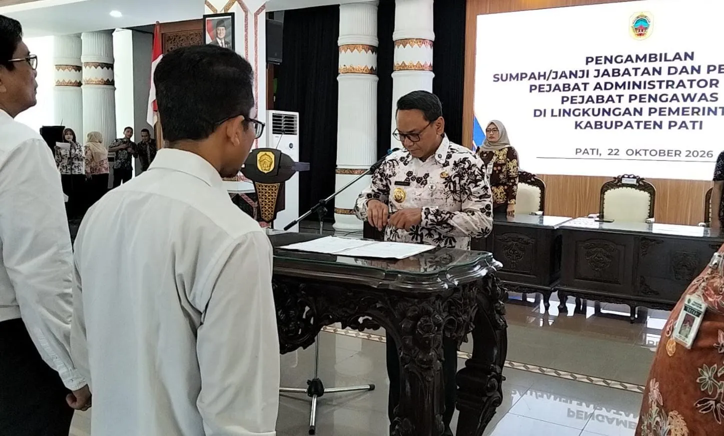 Plt Bupati Pati Lantik 79 Pejabat, Chandra : Sudah Dijadwalkan Sejak April