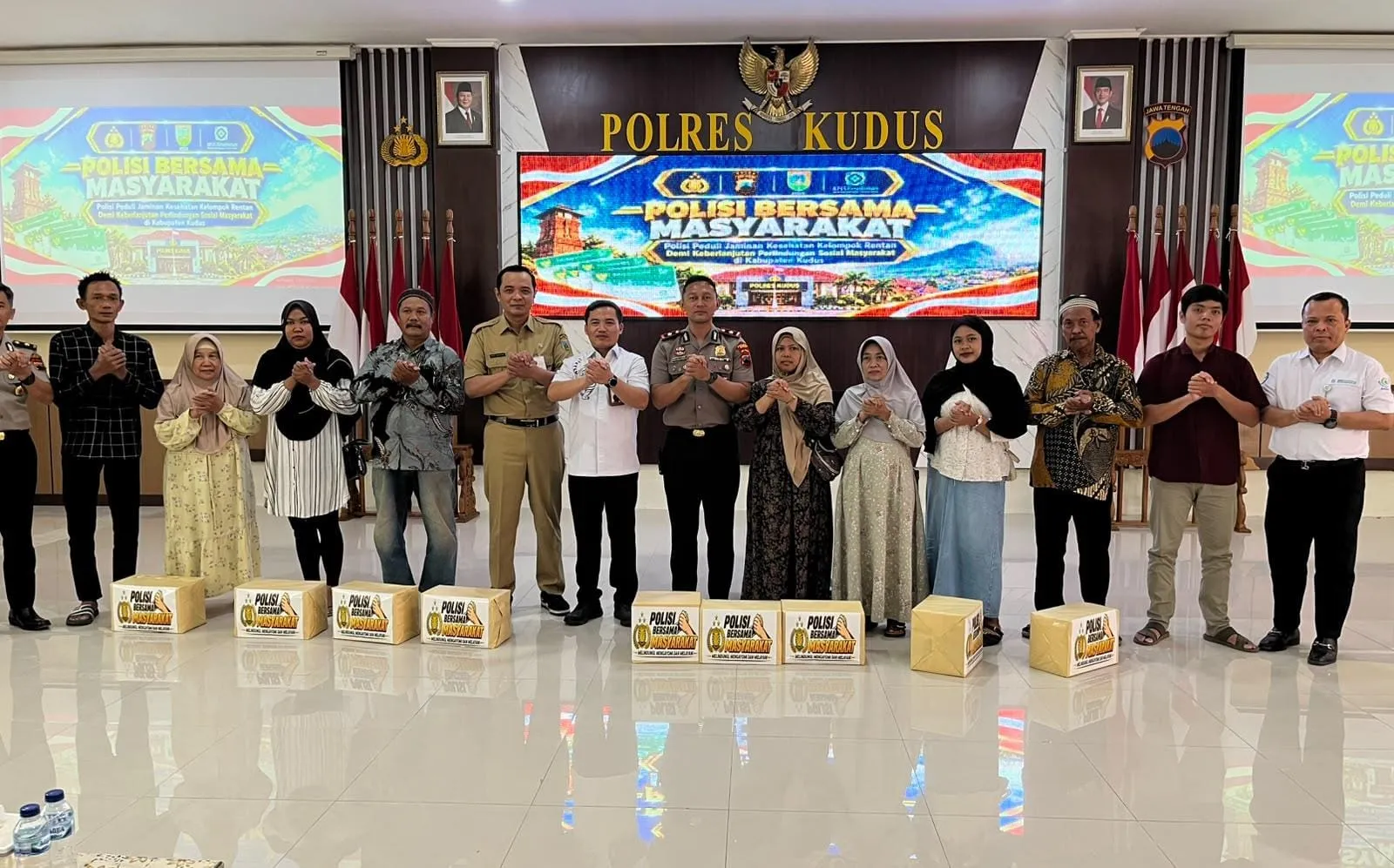 Sasar Pekerja Informal, Polres Kudus Bersama BPJS Kesehatan Verifikasi Data 548 Warga Rentan