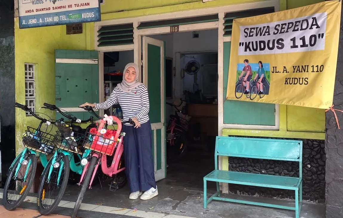 Menikmati Sudut Kota Kudus dengan Sepeda Sewaan, Cukup Rp15 Ribu per Jam